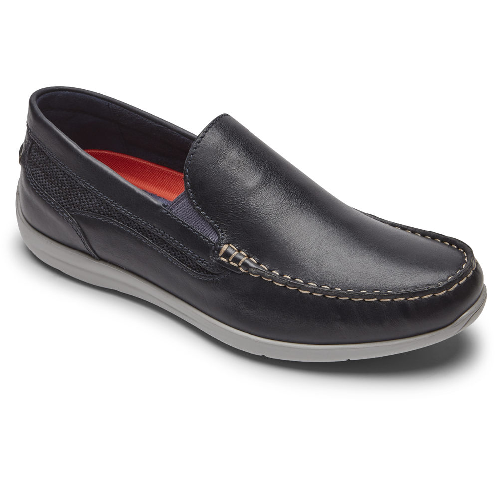 Rockport Singapore Mens Slip-On - Cullen Venetian Navy - XJ9156078